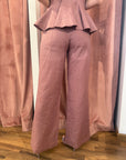 Pantalone Wide lìnum pant Silence Limited SLPA028