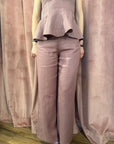 Pantalone Wide lìnum pant Silence Limited SLPA028